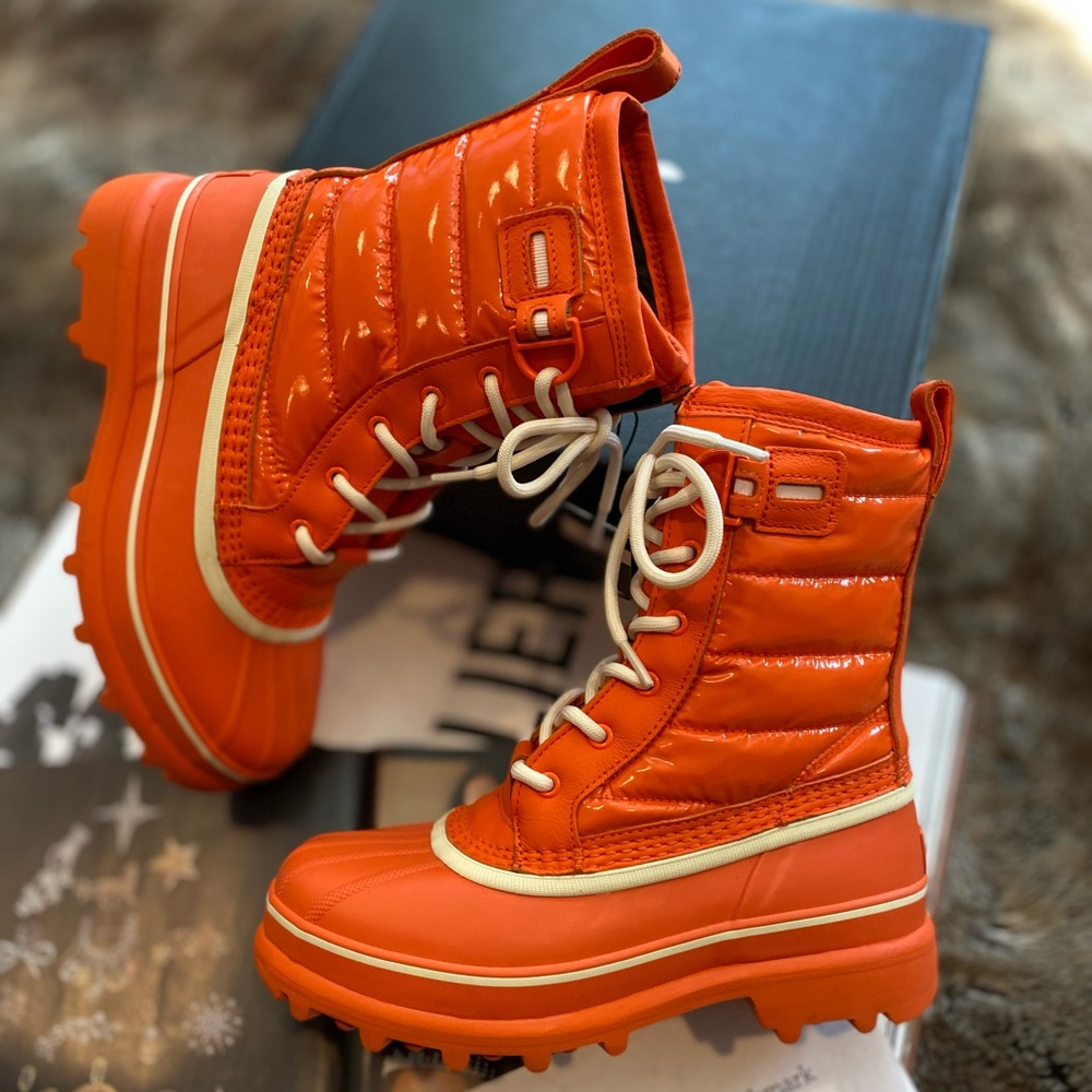 Sorel Orange Ankle Boots